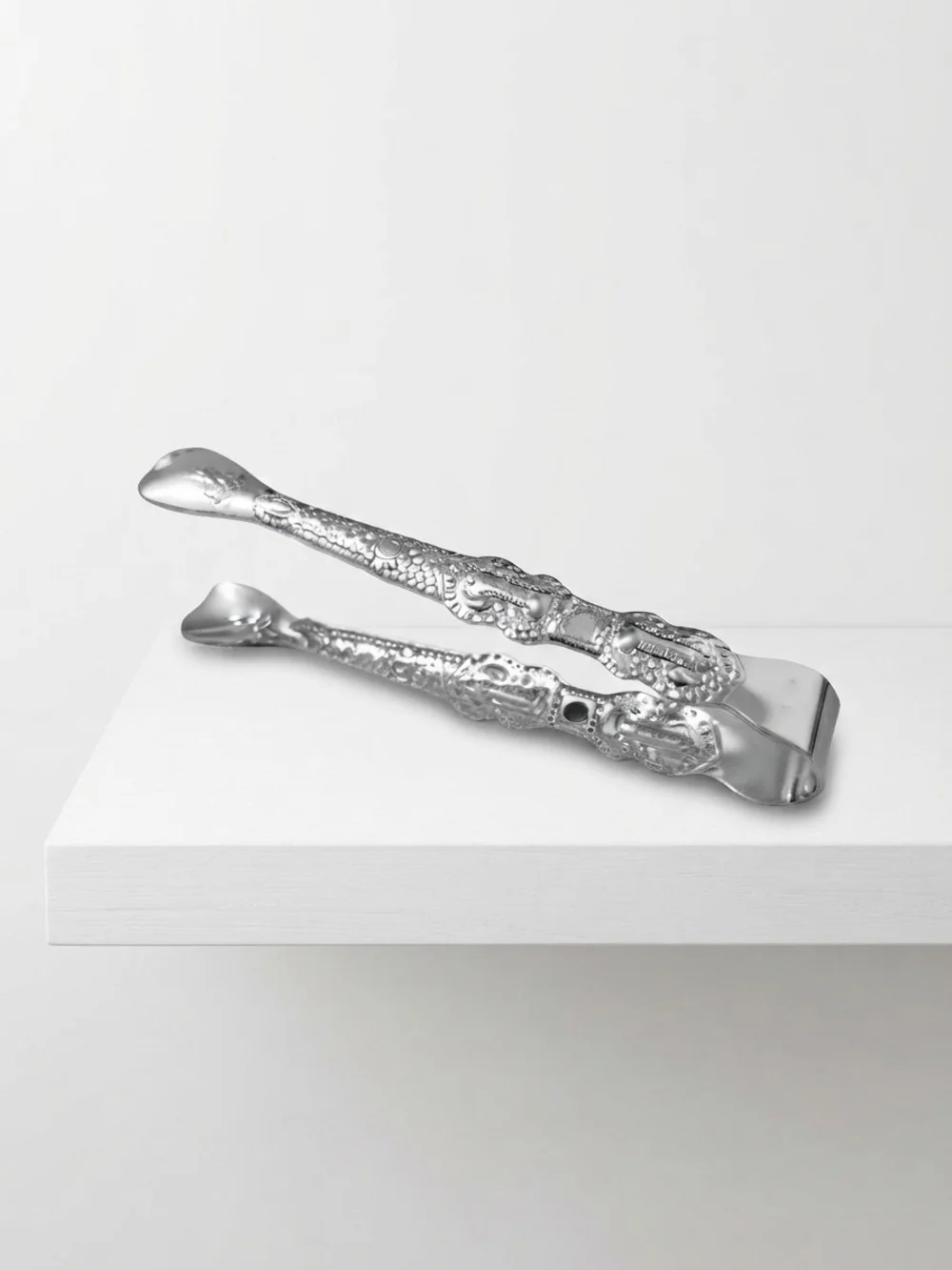 NEW Silver Tone Metal Tongs for Incense Burners (0296)